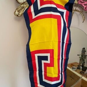 Pierre Cardin Yellow and Red Scarf